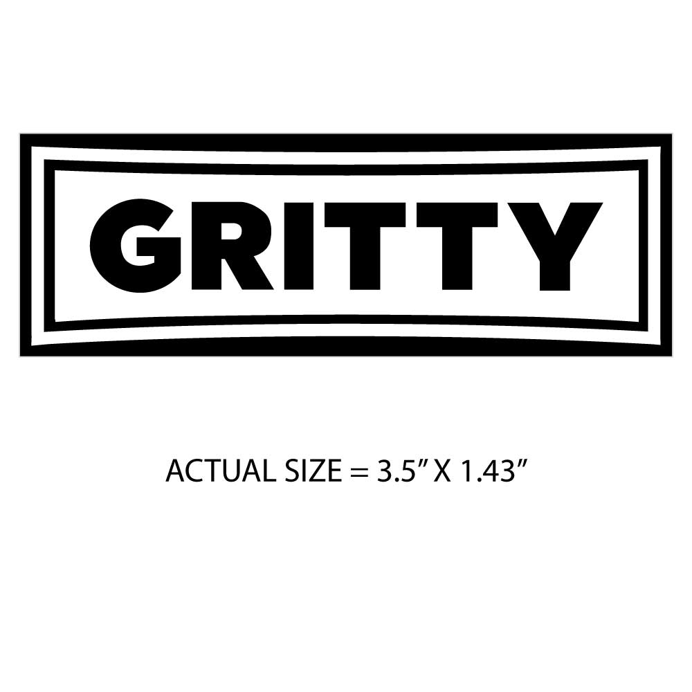 Gritty Sticker Small