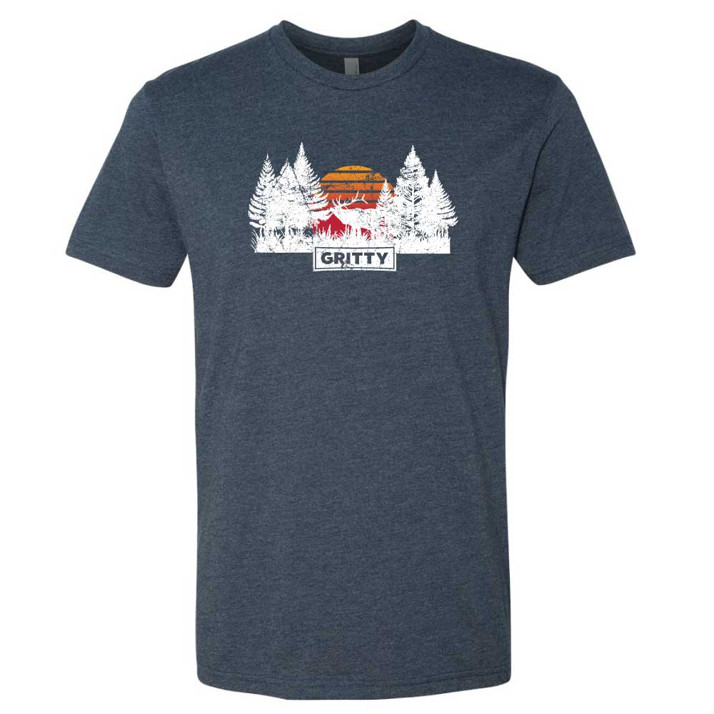 Gritty Elk Sunset Tee
