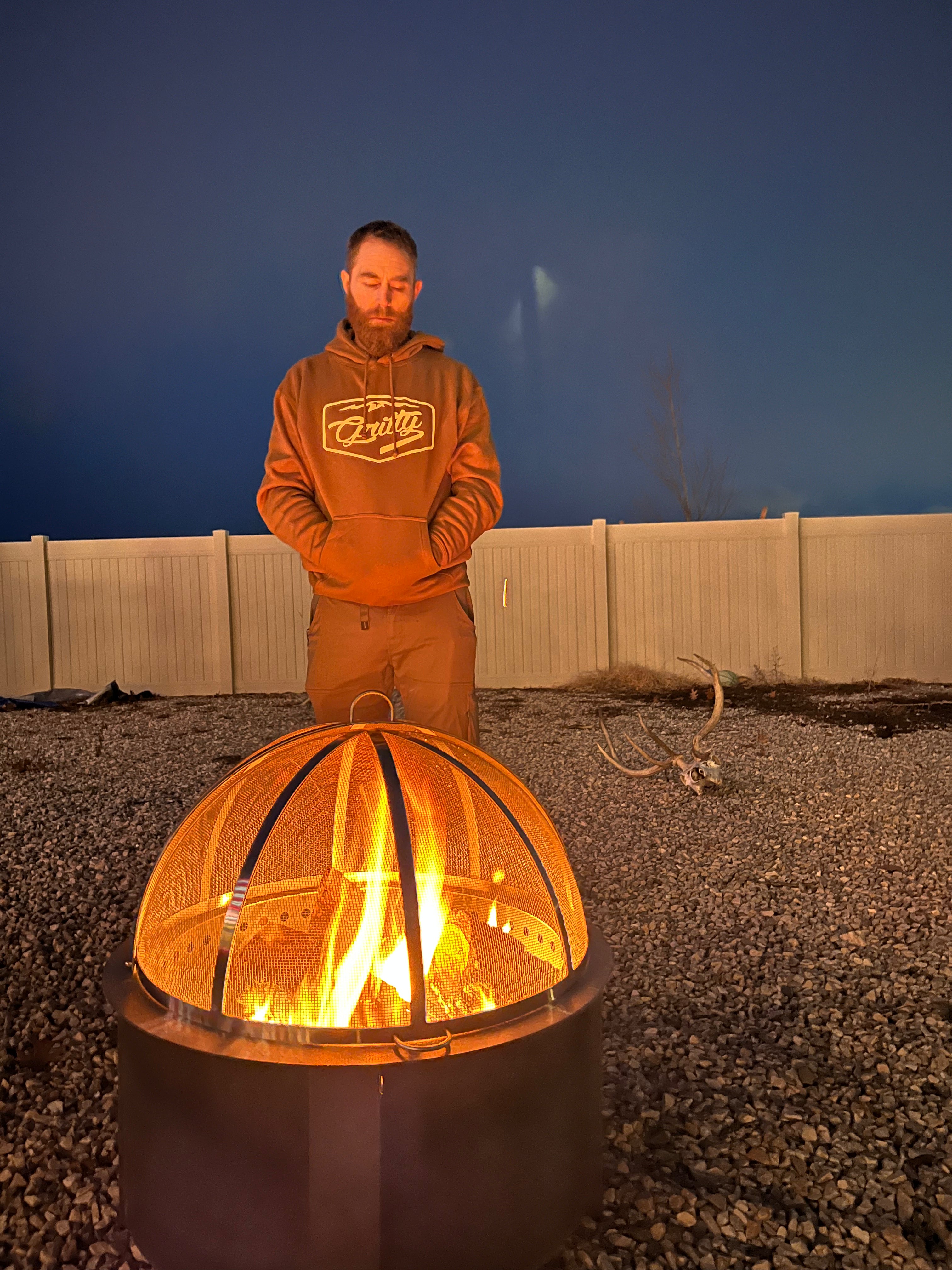 Saddle Brown Mountain Hoodie