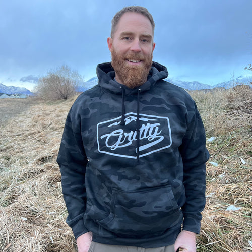 Black Camo Mountain Hoodie