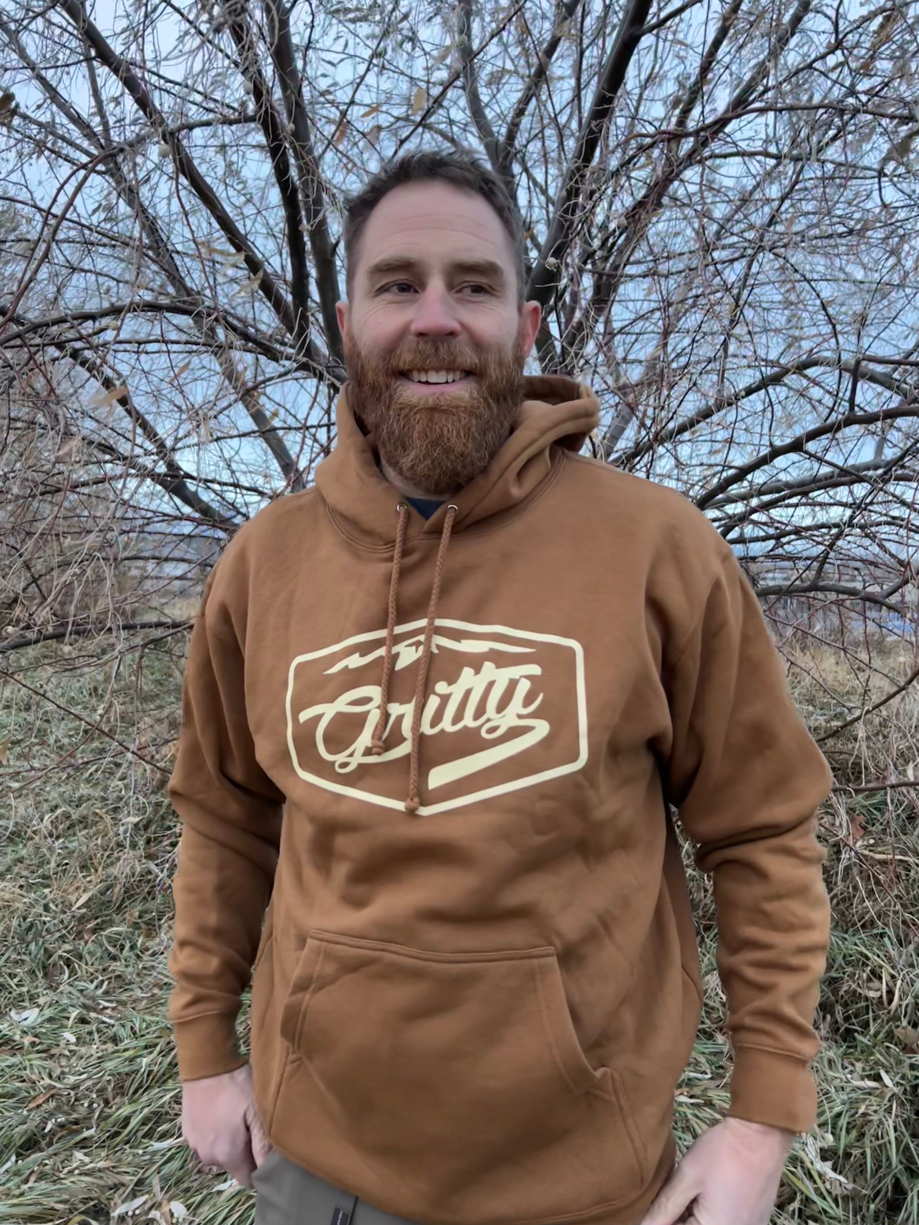 Saddle Brown Mountain Hoodie